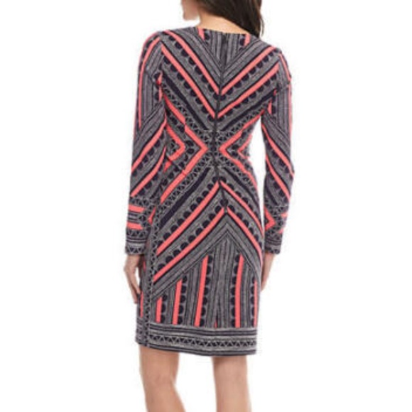Vince Camuto Sheath Dress Size 6 Dark Purple Pink - Picture 2 of 6